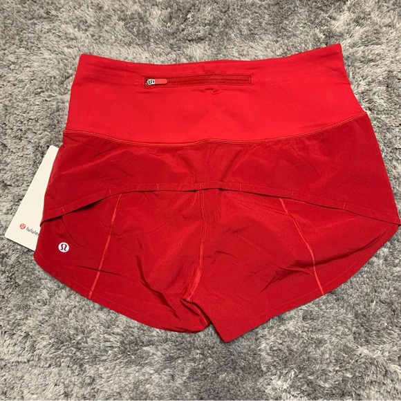 NWT Lululemon Speed Up HR Short 2.5" *Dark Red - Picture 2 of 4